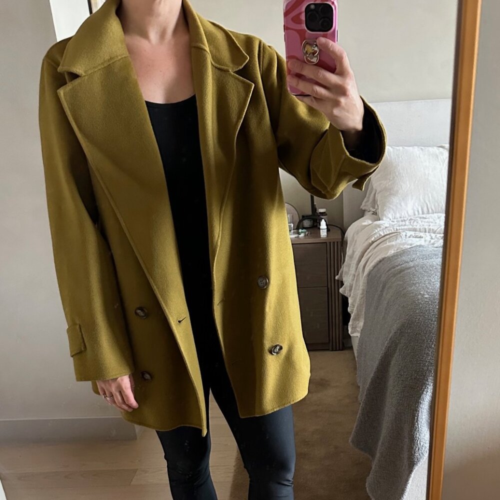 Massimo Dutti Chartreuse Jacket - Size Small